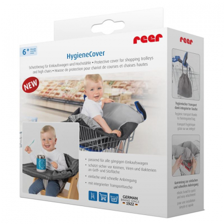 Accesorii transport copii - Husa de protectie igienica Reer HygieneCover pentru carucioare de cumparaturi si scaune de masa