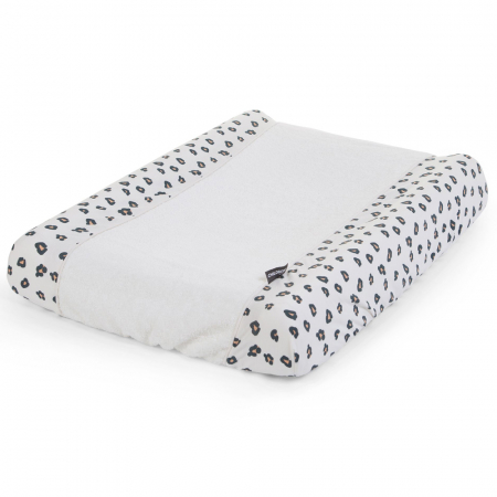 Masute infasat bebe - Husa saltea de infasat Childhome Jerse/Frotir, Leopard