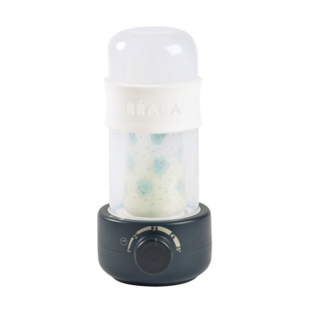 Incalzitoare biberoane - Incalzitor biberoane si sterilizator Beaba BabyMilk Second Night Blue-Resigilat