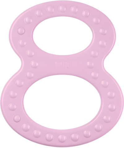 Jucarii dentitie - Inele Dentitie Roz/Verde 8 Nuk, Set 2 bucati