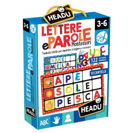 Jocuri educative - Joc Bingo Atingeti Imagini Si Cuvinte  Headu