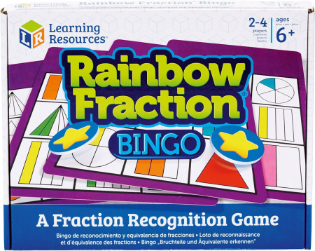 Jocuri educative - Joc bingo - Curcubeul fractiilor
