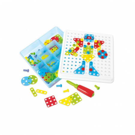 Jocuri educative - Joc constructii Mosaic Art Miniland