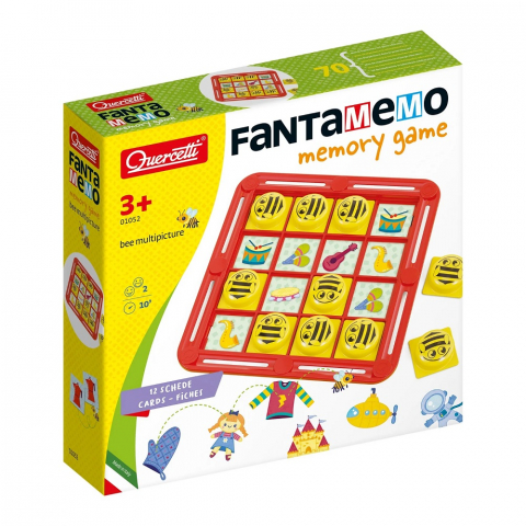 Jocuri educative - Joc de memorie Quercetti FantaMemo Bee Multipicture