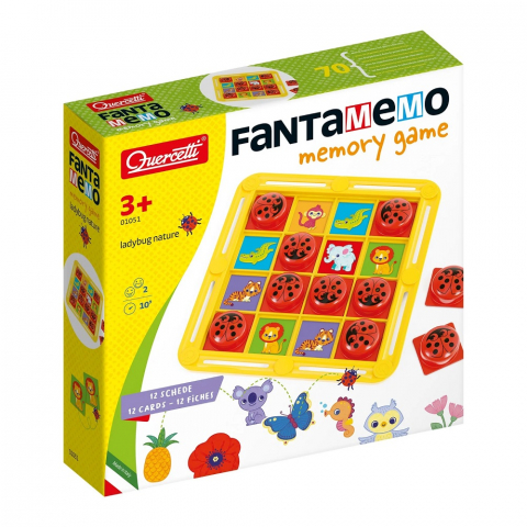 Jocuri educative - Joc de memorie Quercetti FantaMemo Ladybug Nature