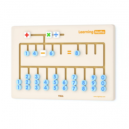Jocuri educative - Joc de Perete din Lemn Matematica New Classic Toys