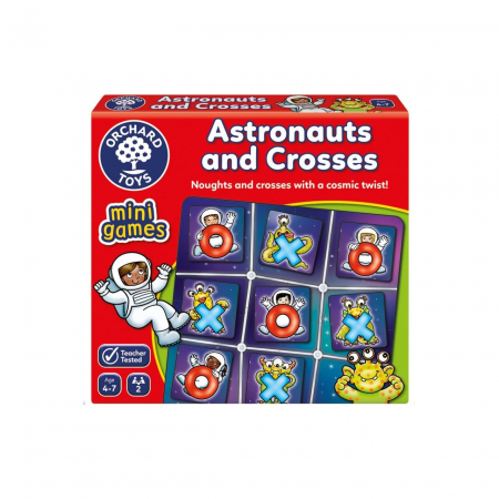 Jocuri educative - Joc de societate Astronauti si Extraterestii X si 0, Astronauts and Crosses