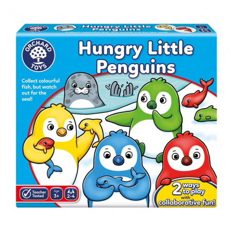 Jocuri tip puzzle - Joc de societate Orchard Toys Hungry Little Penguins
