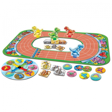 Jocuri educative - Joc de Societate Orchard Toys Intrecerea Dinozaurilor