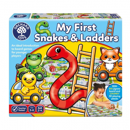 Jocuri educative - Joc de societate Orchard Toys My First Snakes and Ladders