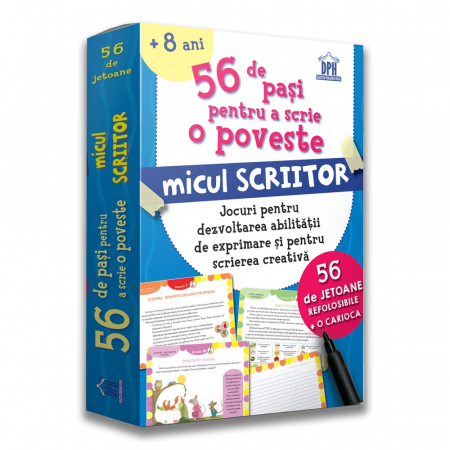 Jucarii educative - Joc DPH 56 de pasi pentru a scrie o poveste, Micul scriitor