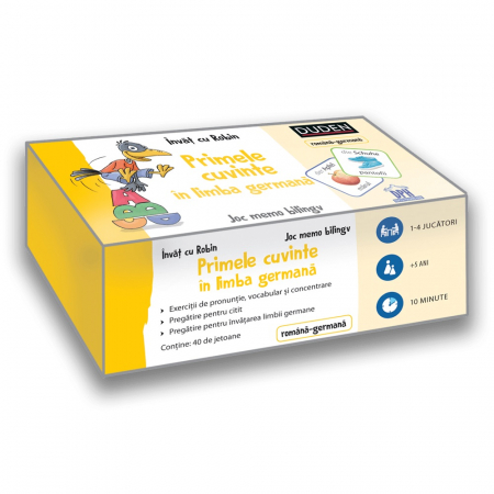 Jucarii educative - Joc DPH Invat cu Robin-Primele cuvinte in limba germana