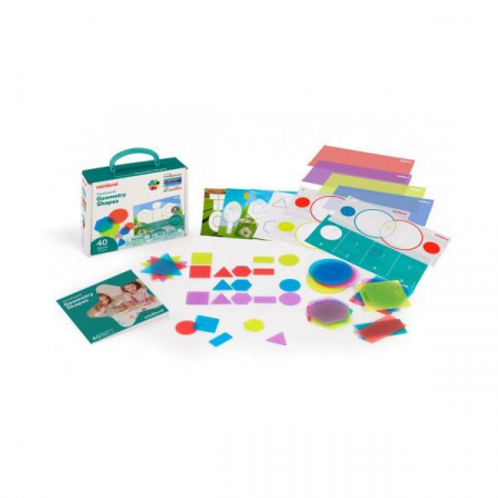 Jocuri de memorie - Joc educational Forme geometrice cu piese translucide