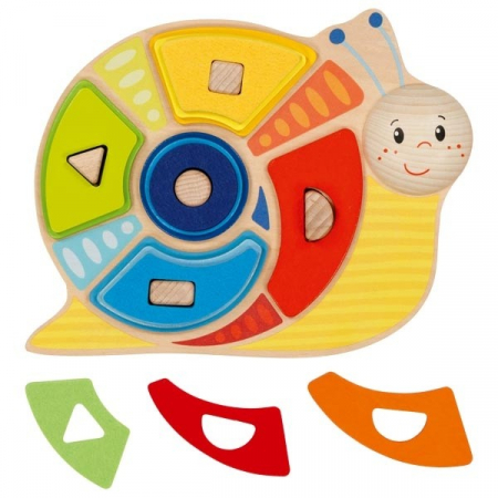 Cuburi, forme, culori - Joc educativ de sortare forme si culori Melcul istet