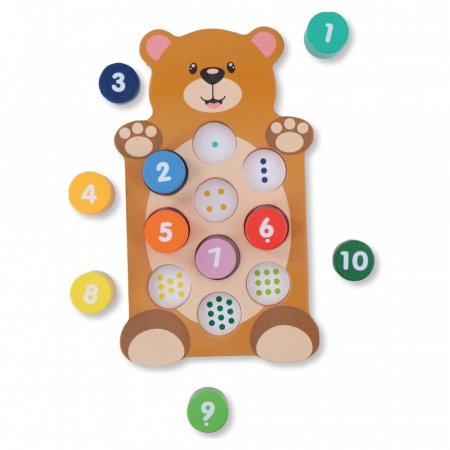 Joc educativ din lemn cu numere Marionette 11 piese [2]