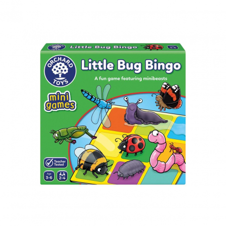 Jocuri educative - Joc educativ Orchard Toys Bingo Mica Insecta, Little Bug Bingo