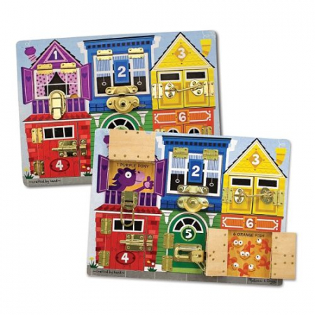 Jocuri educative - Joc pentru dezvoltarea abilitatilor Incuie si descuie Melissa and Doug