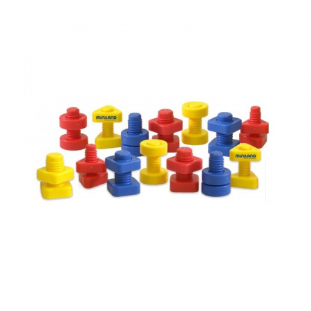 Jocuri educative - Joc Suruburi si Piulite Miniland