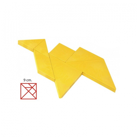 Jocuri educative - Joc Tangram Miniland 12 seturi
