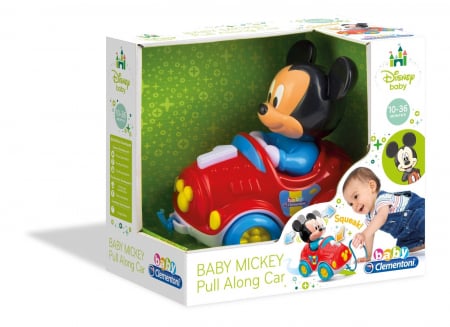 Jucarii bebelusi - Jucarie Clementoni de tras masinuta MICKEY
