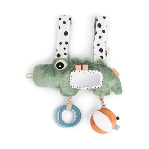Jucarii bebelusi - Jucarie de activitati pentru agatat Done by Deer Croco Green