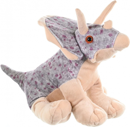 Jucarii de plus - Jucarie de plus Wild Republic Dinozaur Triceratops 30 cm