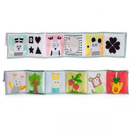 Jucarii educative - Jucarie landou - Carticica hazlie 3 in 1 Taf Toys
