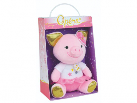 Jucarii de plus - Purcelus balerin – plus muzical 18 cm