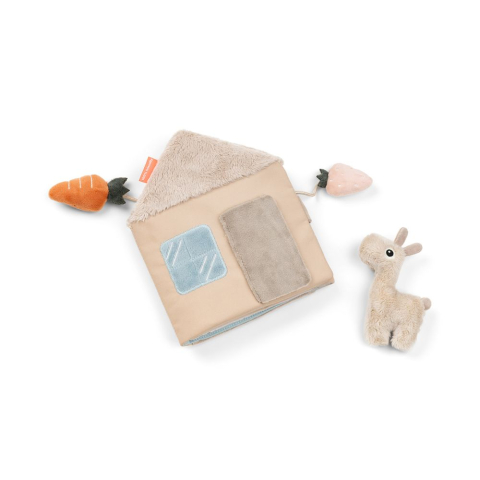 Jucarii bebelusi - Jucarie senzoriala carticica de plus  casa lui Lalee Done by Deer Lalee Sand