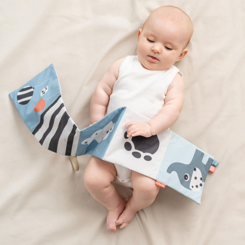 Jucarie senzoriala carticica de plus Fold Out Done by Deer Colour Mix [6]