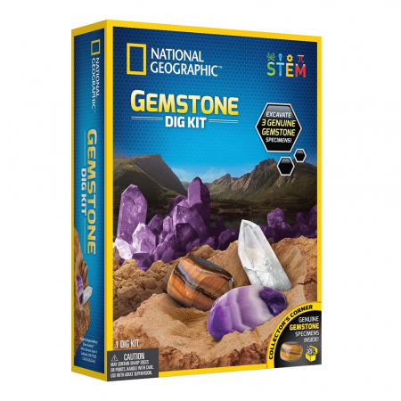 Jocuri educative - Kit Creativ National Geographic Sa Cautam Pietre Pretioase