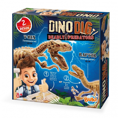 Jocuri educative - Kit de sapat Buki France Dinozaur