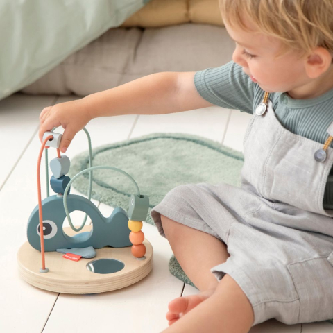 Labirint cu margele Done by Deer din lemn Wally Blue [7]