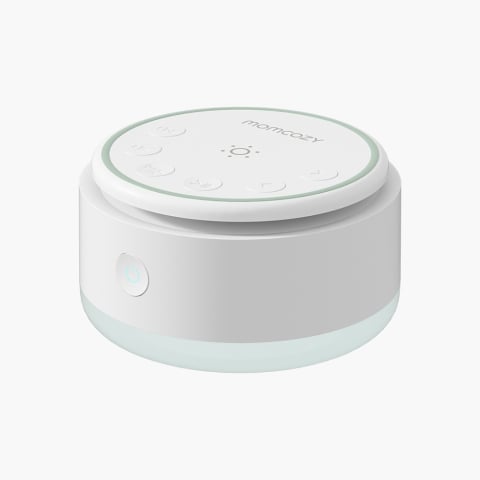 Lampi de veghe - Lampa de veghe portabila Momcozy cu sunete albe cu acumulator si temporizator