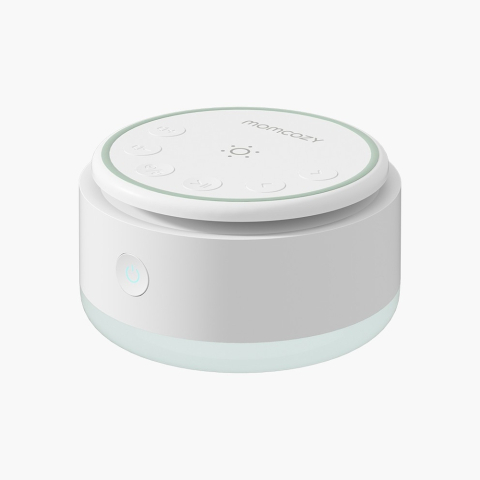 Resigilate - Lampa de veghe portabila Momcozy cu sunete albe cu acumulator si temporizator - Resigilat