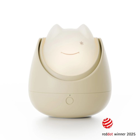 Lampi de veghe - Lampa de veghe Nosiboo Zigg antrenor de somn pentru copii cu lumina rosie si temporizator Beige