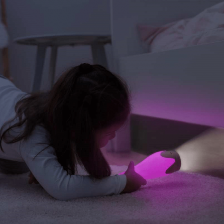 Lampa de Veghe Zazu Kids cu Lanterna Gina Gri [1]