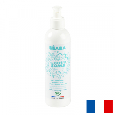 Produse pentru baie - Lapte de curatare fata si corp pentru bebelusi Beaba 250 ml, Certificat Organic