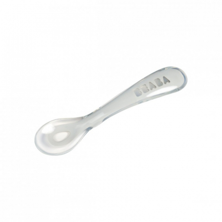 Articole hranire copii - Lingurita silicon +8 luni Beaba Light Mist