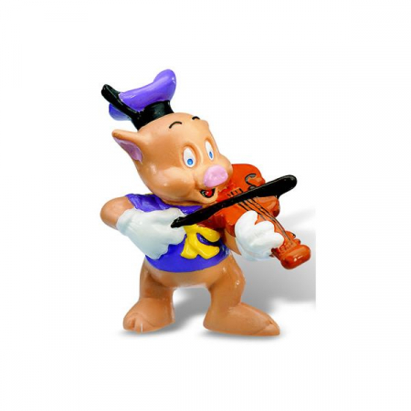 Figurine jucarii mici - Little Pigs Violonist, Bullyland