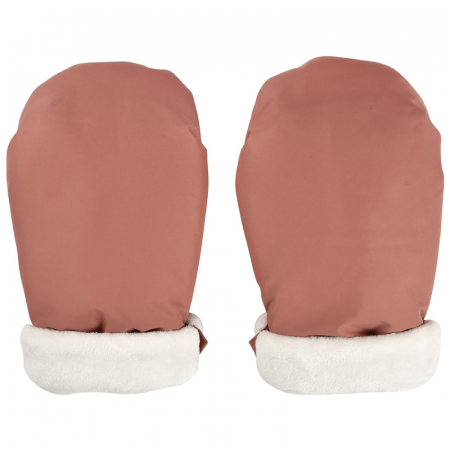 Accesorii transport copii - Manusi pentru carucior Beaba Heather Terracotta