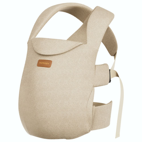 Marsupii bebe - Marsupiu nou nascut Momcozy WeeSnug bumbac Khaki