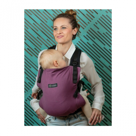 Marsupiu toddler half wrap conversion Isara Burgundivine [1]