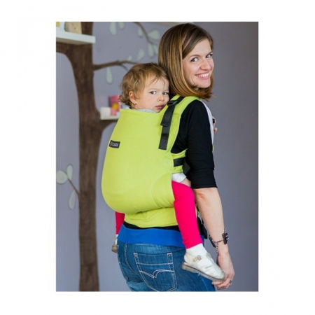 Marsupiu toddler wrap conversion Isara Organic Lime [1]
