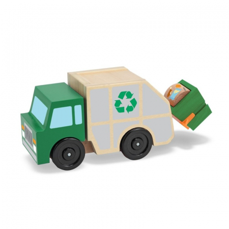 Masina de gunoi din lemn Melissa and Doug [0]