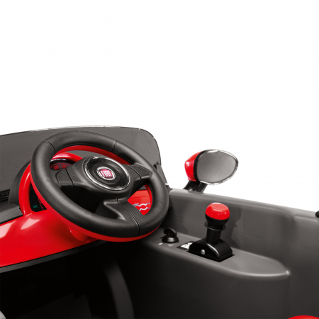 Masina electrica Peg Perego Fiat 500 S, 6V, 2 ani +, Gri [8]