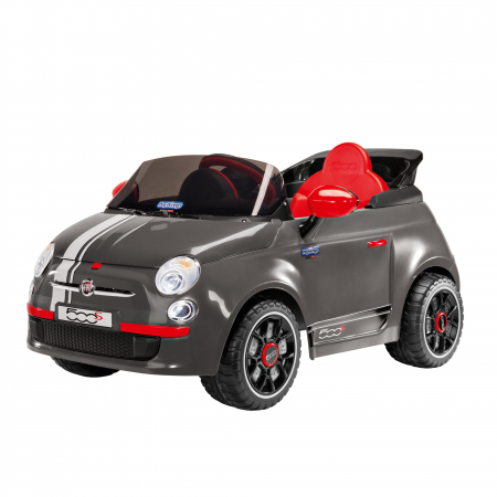 Masina electrica Peg Perego Fiat 500 S, 6V, 2 ani +, Gri [2]