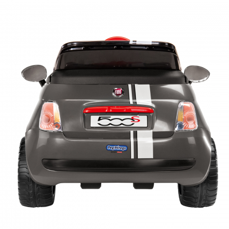 Masina electrica Peg Perego Fiat 500 S, 6V, 2 ani +, Gri [6]