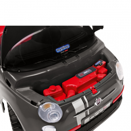 Masina electrica Peg Perego Fiat 500 S, 6V, 2 ani +, Gri [7]