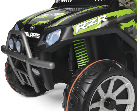 Masina Electrica Peg Perego Polaris Ranger Rzr Green Shadow, 24v, 6 ani+, Negru/Gri/Verde [8]
